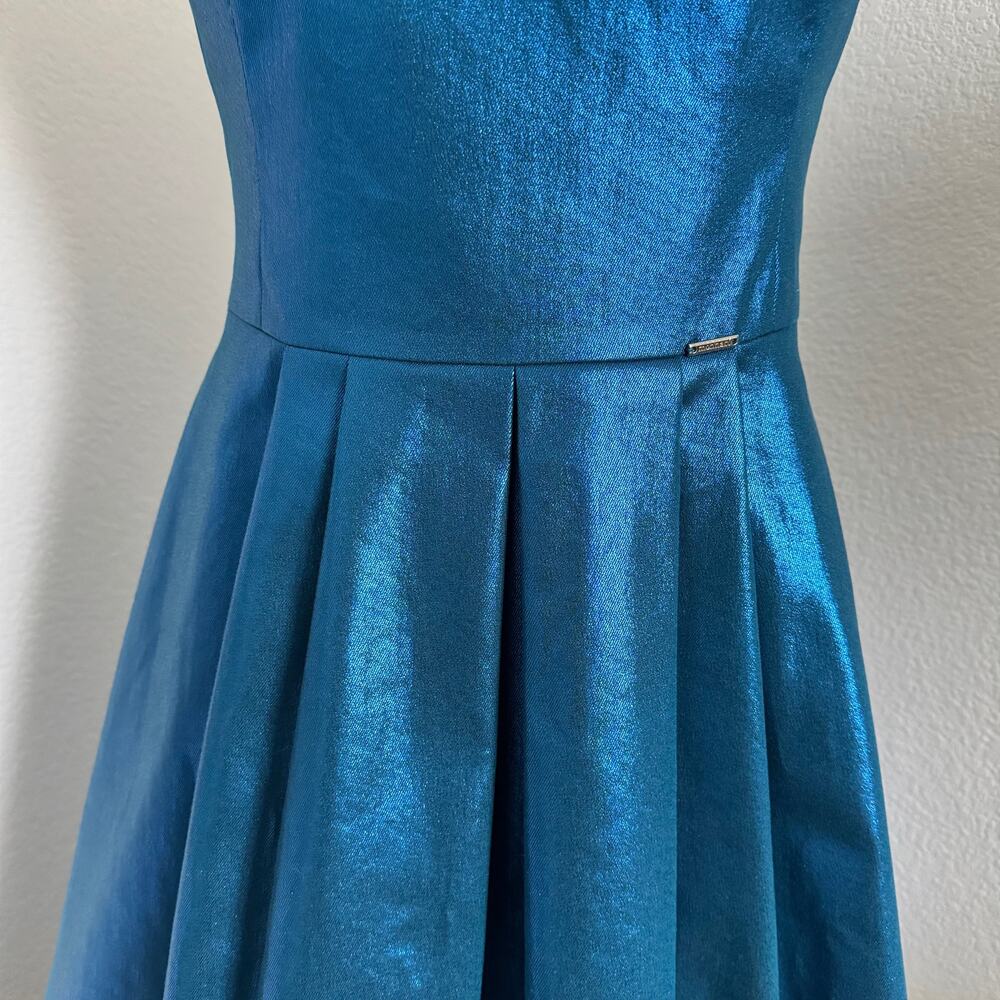 Monarri | Irridescent Blue Fit & Flare Dress size 36 European (4/6 U.S.) - Picture 11 of 12
